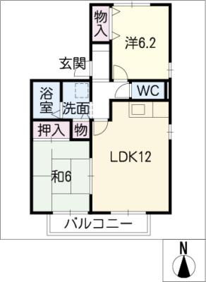 セジュールオリオン　B 2階