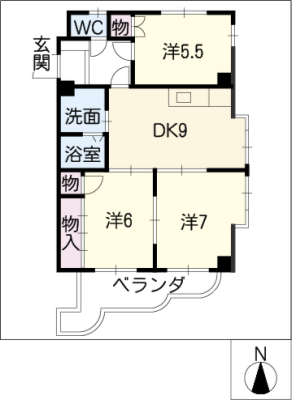 セナール衣ケ丘 4階