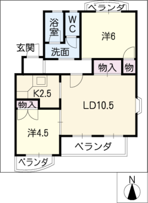 サントピア天道Ｂ 2階