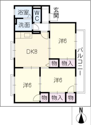 セジュール美樹 2階