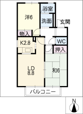 ピア・ハイツＢ棟 2階