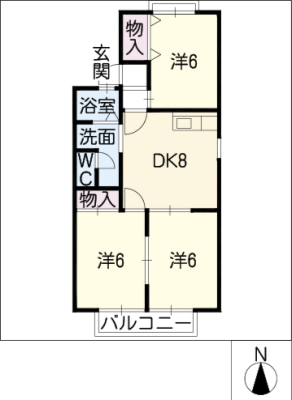 アーバンシティ成瀬Ｂ 2階