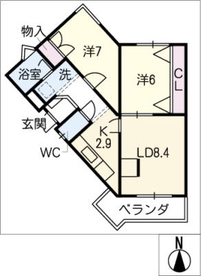 ブルーラヴァンド 1階