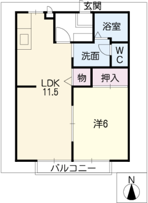 サンフォレスタ四郷Ａ 2階