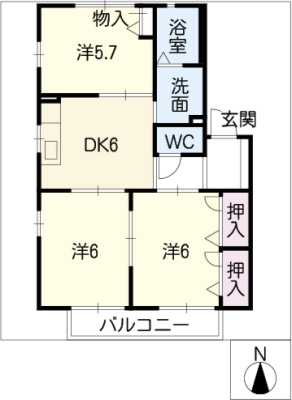 トゥインクル高上Ａ棟 2階