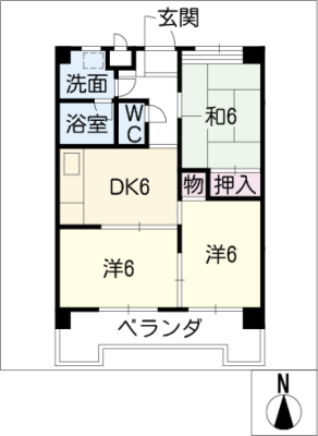 ゼフィール大清水 1階