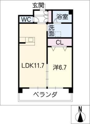 フォルトゥーナ浄水 1階