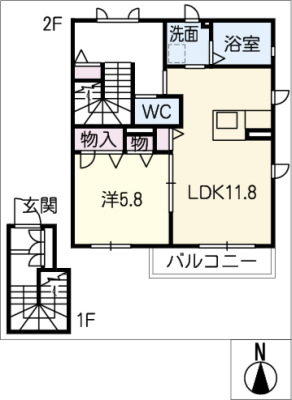 アンベリール神池 2階