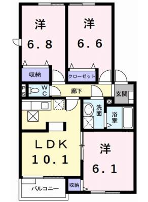 アビタシオン－小坂－Ｂ 1階