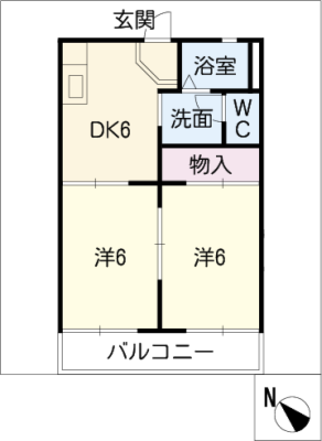 サンコーポ山田Ａ棟 2階