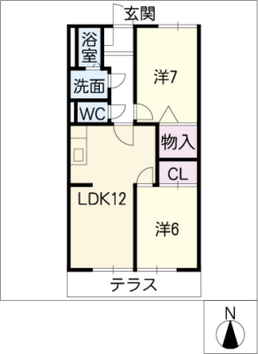 セントラル羽根井　Ａ棟 2階