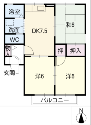 セジュール城北 1階