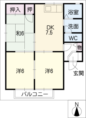 セジュールつきじ 2階