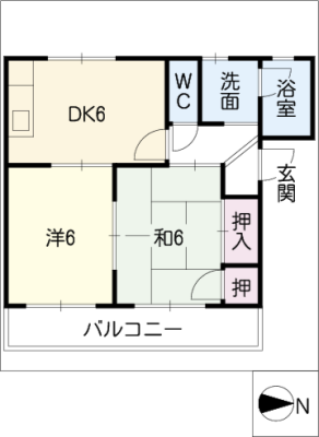 エスポワールフジＡＤ 2階