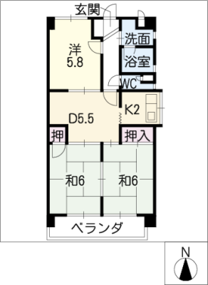花田ハウス 4階