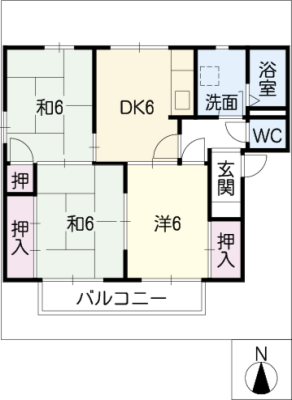 フレグランス市道Ｂ棟 1階