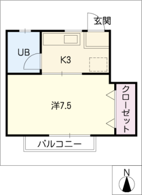 シングル旭コーポ 2階