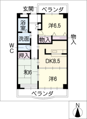 ビレッジ羽博園 2階