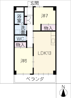 パークサイドマンション奥野 6階