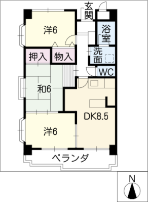 ラヴィエセレナード 4階