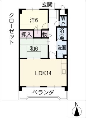 桜ハイツ平川 4階