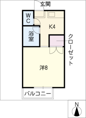 シングル北島Ｂ棟 2階