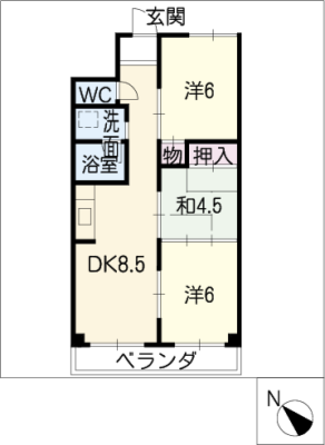 スカイハイツ前田１０５号室 1階