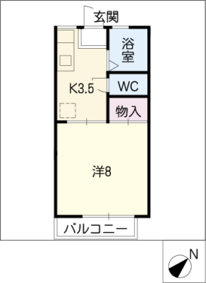 グリーンコーポ伊倉　Ｂ棟 1階