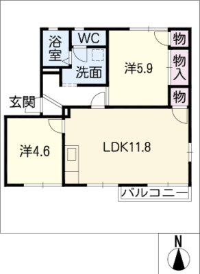 ドミールマリノＡ棟 2階