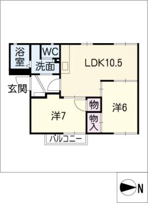 パラッツオ日永西　Ｂ棟 1階