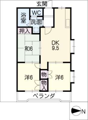 プラザコート宮の前 3階