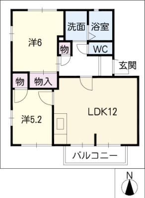 セントラルシャトー松本Ｂ棟 2階