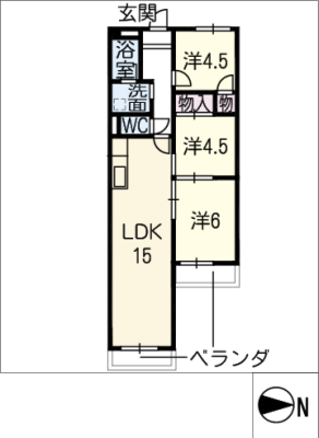 ヒラボウマンション富洲原 6階