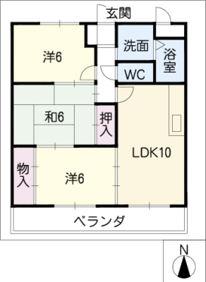 ディアコートSAKURADAIＡ 3階