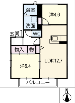 ルシード笹川 2階