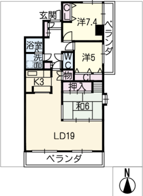 丸美ロイヤル久保田　４０４号室 4階