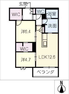 シャーメゾンステージリプルス 2階