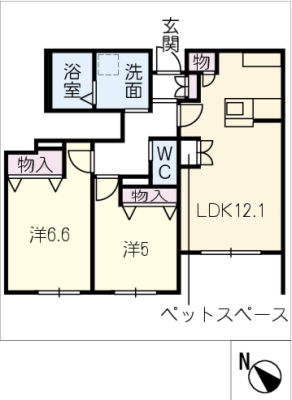 ヘーベルメゾン松の香 1階