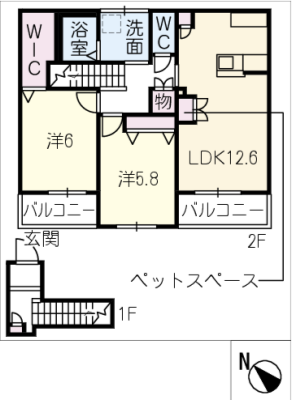 ヘーベルメゾン松の香 2階