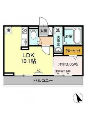 アイティーオーD-room東新町　東館 2階