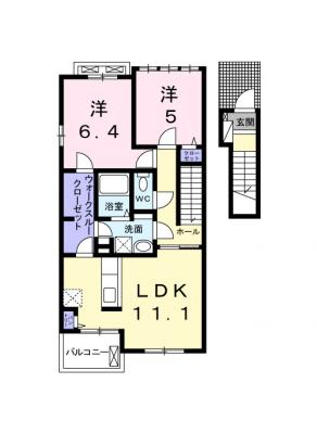 エクセレント中川原Ⅰ 2階