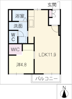 フレグランス森西Ａ棟 1階