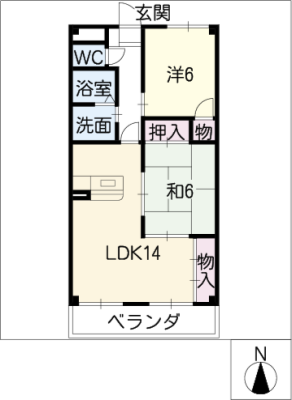 ロイヤルヒルズ山代参番館 2階