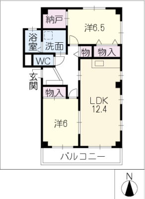 メゾンドＣＡＬＭＥ 2階