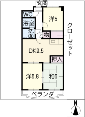 ヴィクトワール弐番館 2階