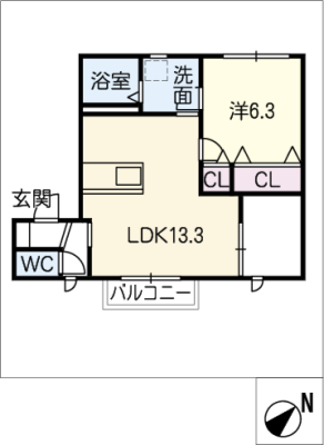 ドミール衣浦　Ｃ棟 2階