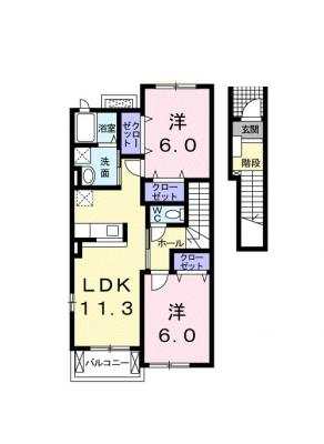 プリ－トカ－サ内浜Ⅱ 2階
