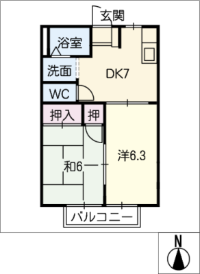 MAPLETOWN PINO  Ａ棟 2階