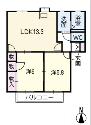 ビラ・ヒスイ　Ｄ棟 1階