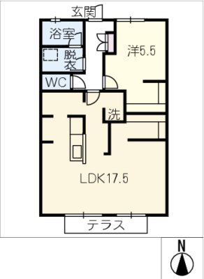 サンテラス　Ｃ棟 1階